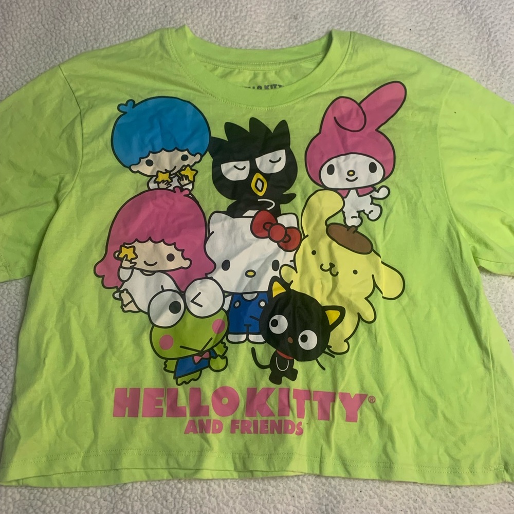 Hello kitty Sanrio stop top green large super cute soft
